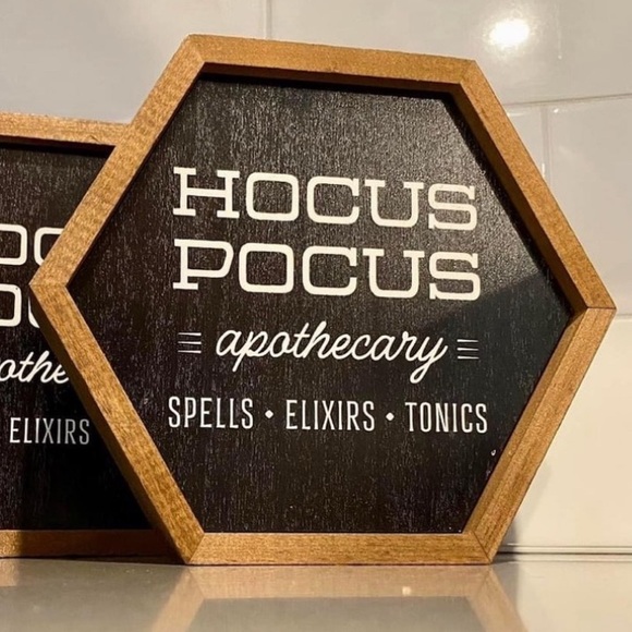 Other - One | BRAND new | Hocus Pocus | apothecary wooden sign
